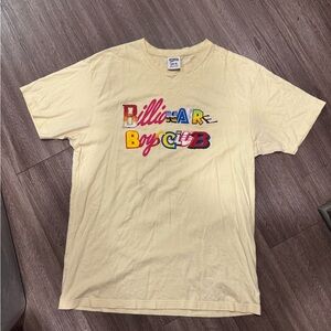 Billionaire Boys Club Cream Tee with Multicolor Logo
